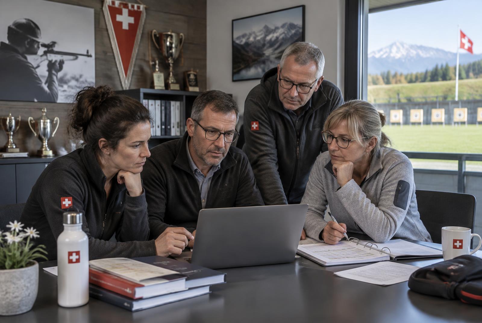 Vereinsverantwortliche bei der gemeinsamen Planung